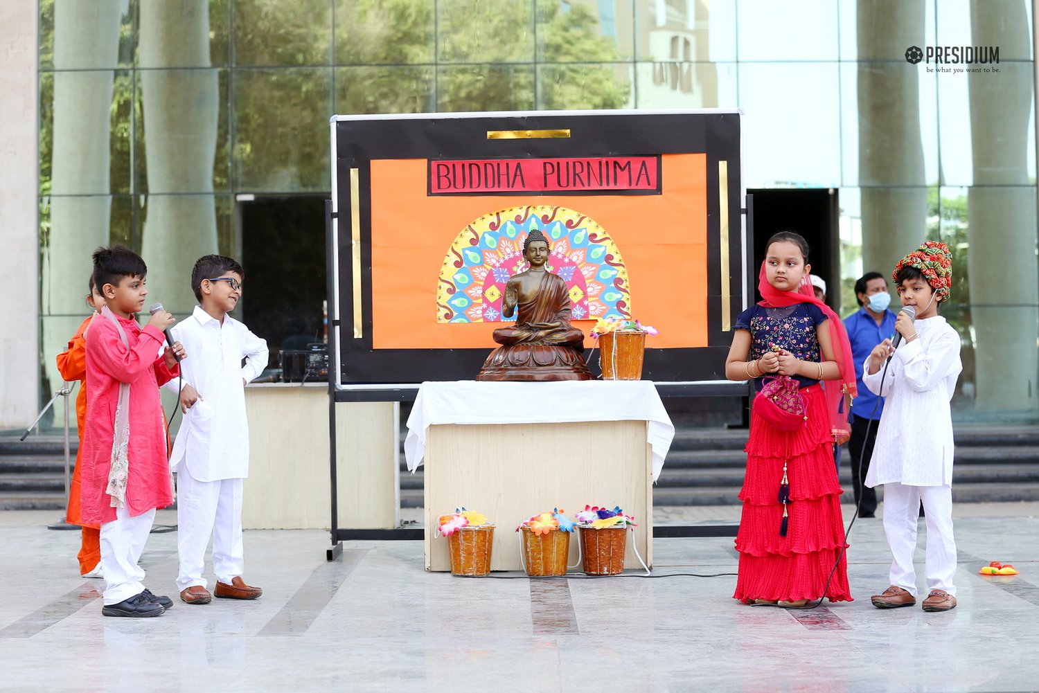 Presidium Gurgaon-57, BUDDHA PURNIMA: STUDENTS SPREAD MESSAGE OF UNIVERSAL BROTHERHOOD