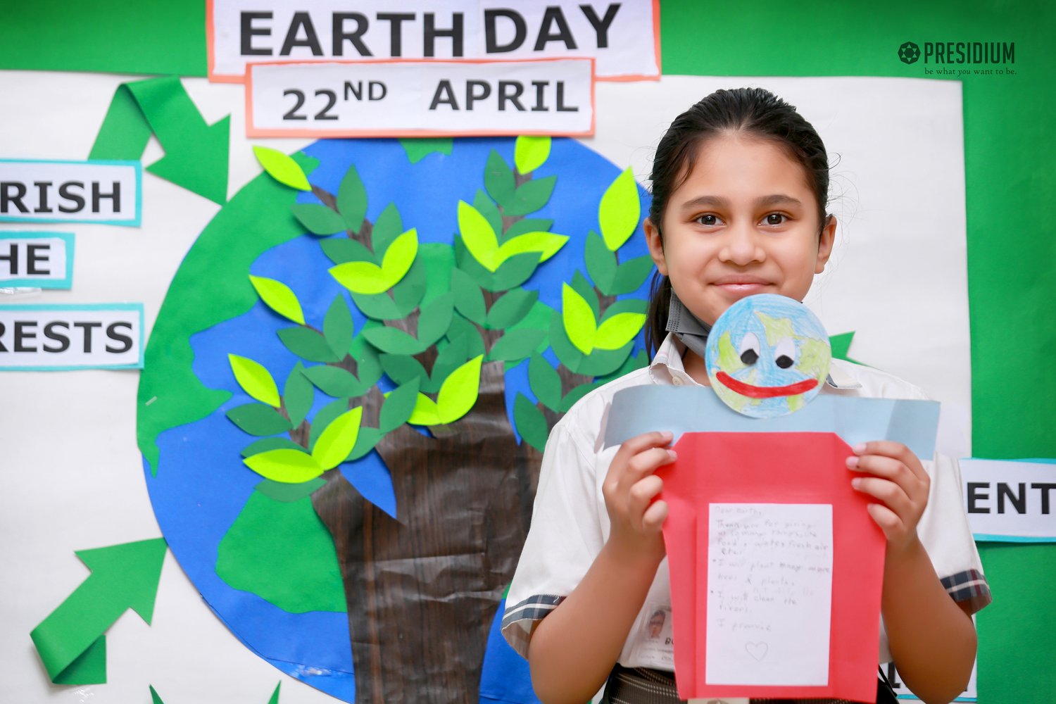 Presidium Indirapuram, PRESIDIANS CELEBRATE EARTH DAY WITH A PLEDGE TO SAVE ENVIRONMENT! 