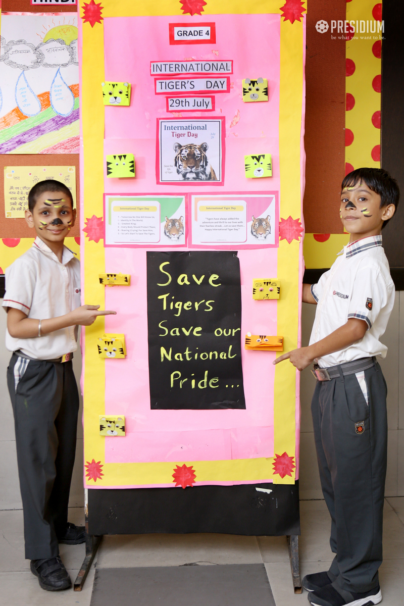 Presidium Indirapuram, INTERNATIONAL TIGER DAY: SAVE THE ROAR OF THE JUNGLE! 