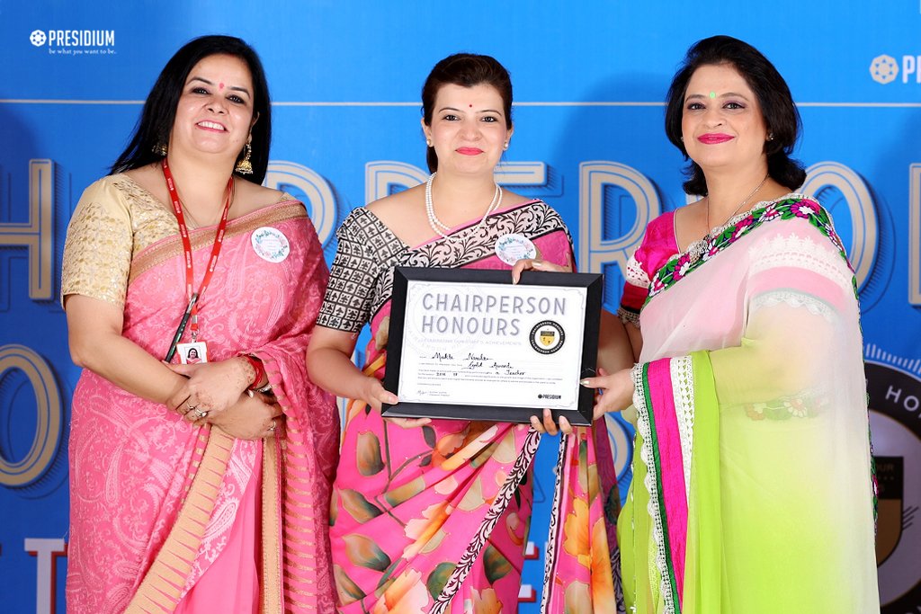 Presidium Gurgaon-57, CHAIRPERSON HONOURS FOR TEACHERS - SALUTING THE SPIRIT OF GURUS