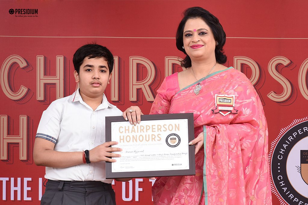 Presidium Indirapuram, CHAIRPERSON HONOURS: CELEBRATING STUDENT EXCELLENCE