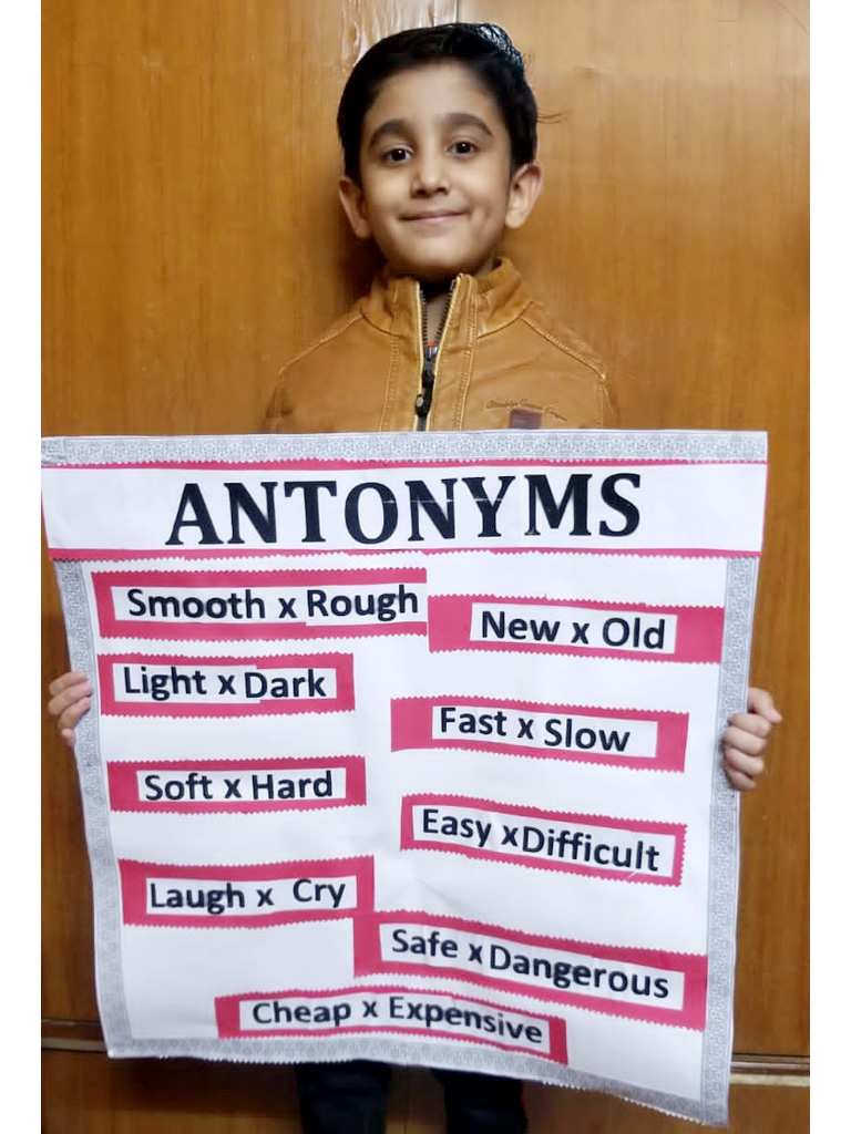 Presidium Dwarka-6, PRESIDIANS ENRICH THEIR VOCABULARY WITH ANTONYMS ACTIVITY