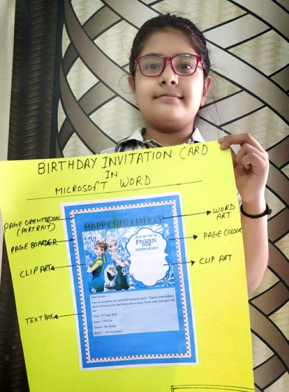 Presidium Dwarka-6, PRESIDIANS BRING OUT THEIR CREATIVITY WITH BIRTHDAY INVITES!