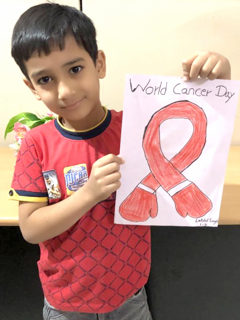 Presidium Rajnagar, STUDENTS PROMOTE CANCER AWARENESS WITH POSTER MAKING