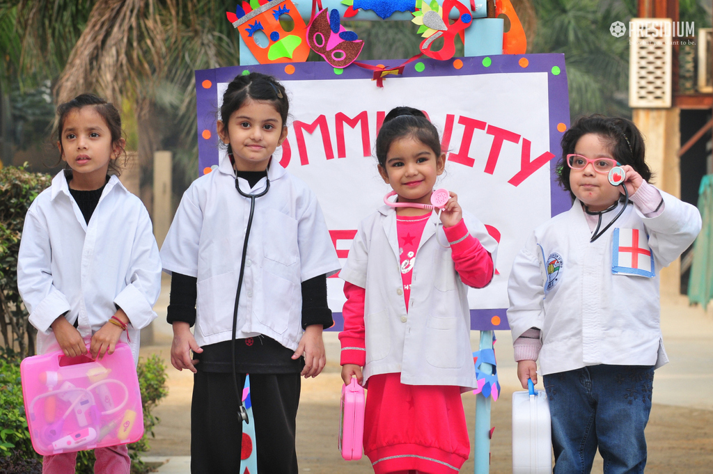 Presidium Indirapuram, STUDENTS DEVELOP A SENSE OF GRATITUDE TO COMMUNITY HELPERS