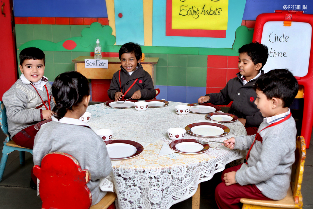 Presidium Dwarka-6, CIRCLE TIME: PRESIDIANS LEARN ABOUT GOOD EATING HABITS