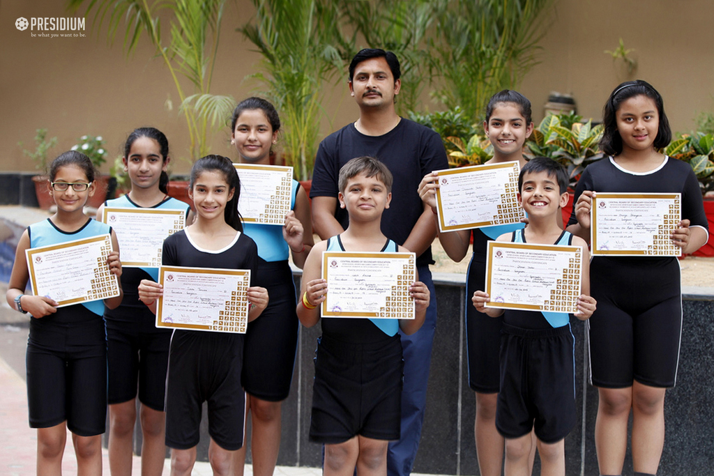 Presidium Gurgaon-57, BUDDING GYMNASTS SHINE AT CBSE SPORTS & GAMES COMPETITION