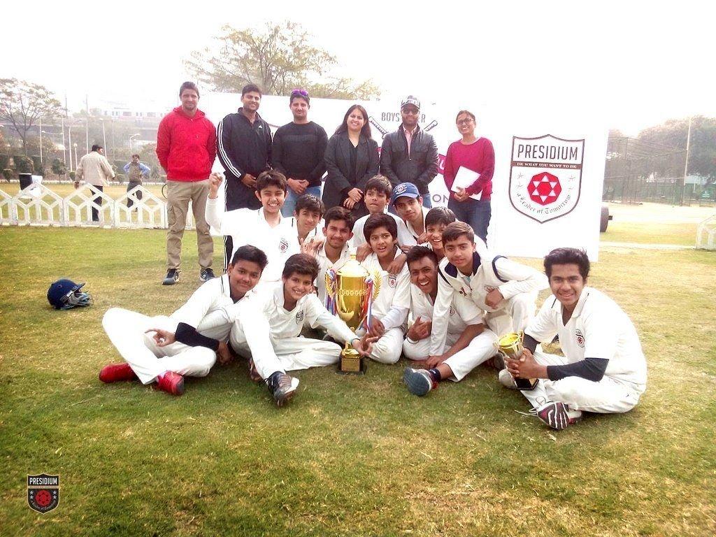 Presidium Indirapuram, PRESIDIUM INDIRAPURAM WINS RUNNERS-UP TROPHY AT THE INTER PRESIDIUM CRICKET TOURNAMENT