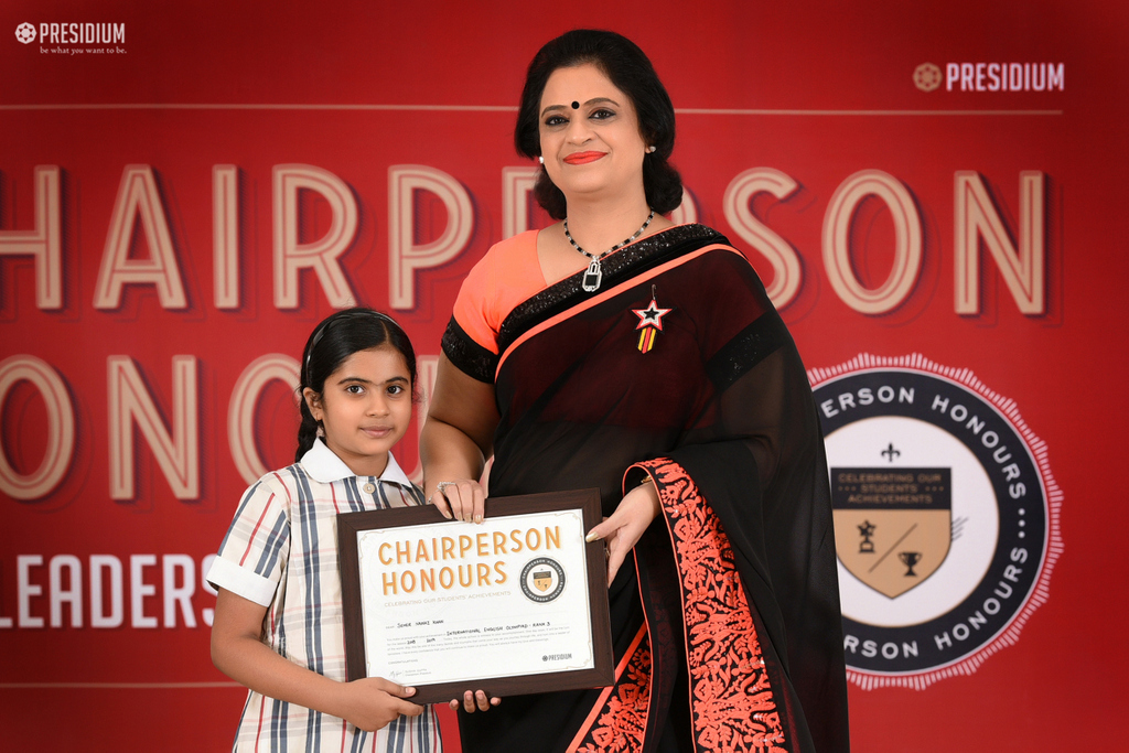 Presidium Indirapuram, PRESIDIUM HONORS YOUNG ACHIEVERS AT CHAIRPERSON HONORS CEREMONY