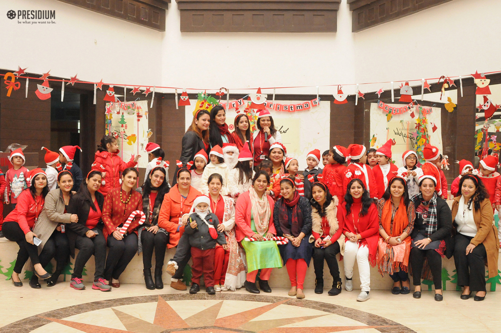 Presidium Indirapuram, ASSEMBLY ON CHRISTMAS TEACHES LITTLE PRESIDIANS TO CARE & SHARE