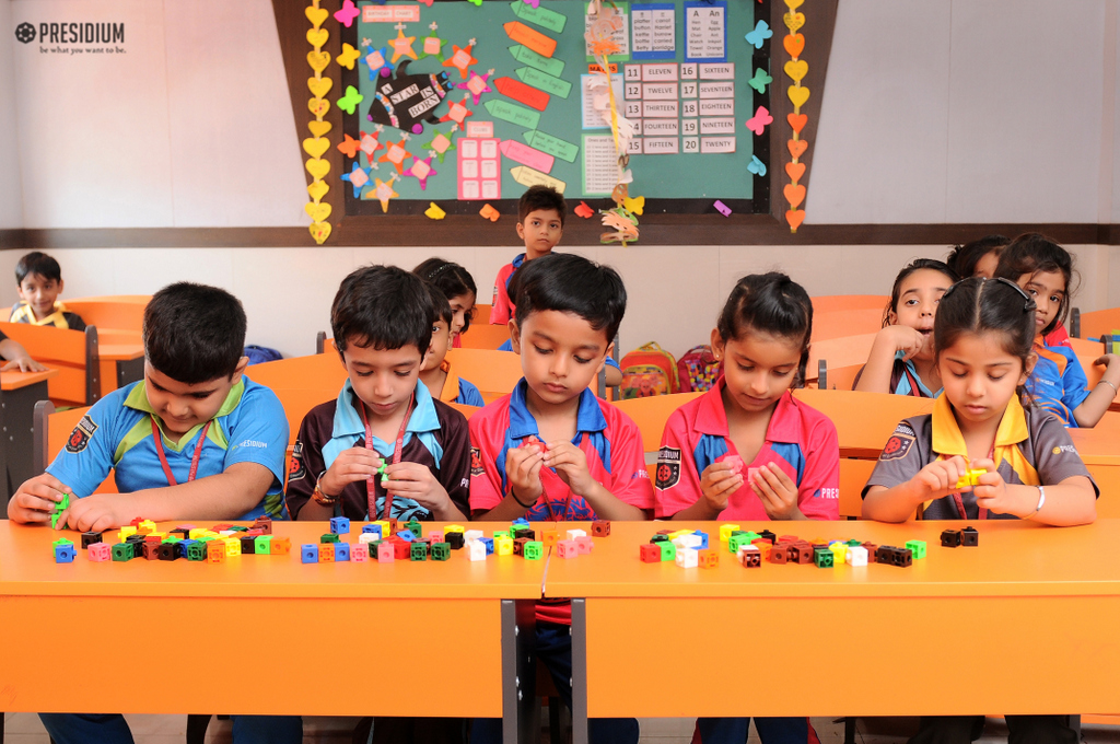 Presidium Rajnagar, LEARNING CONCEPT OF SUBTRACTION WITH JODO BLOCKS