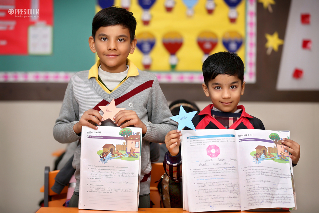 Presidium Rajnagar, PRESIDIANS HONE LANGUAGE SKILLS WITH ENGLISH ENRICHMENT ACTIVITY