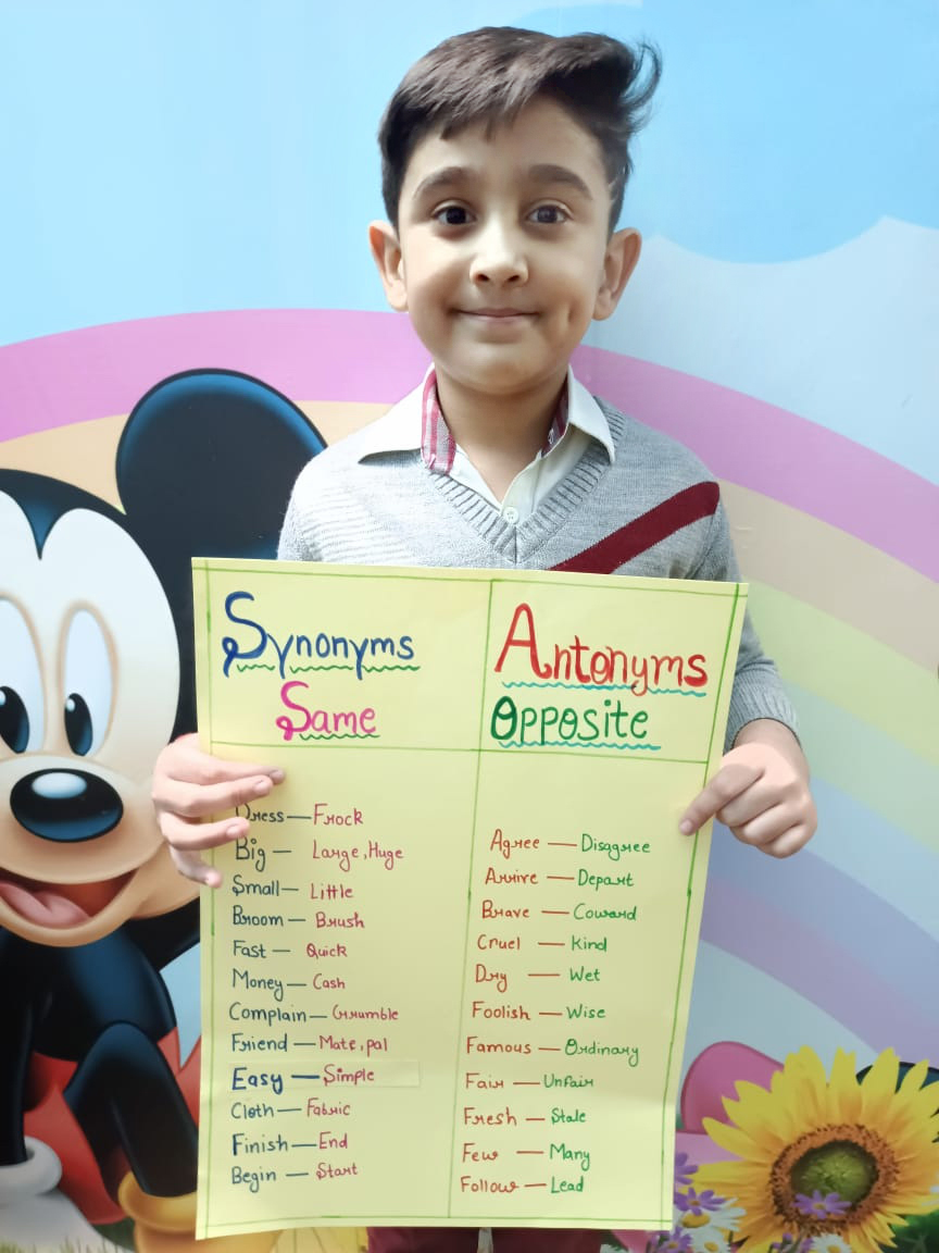 Presidium Dwarka-6, STUDENTS ENRICH THEIR VOCABULARY WITH ANTONYMS-SYNONYMS