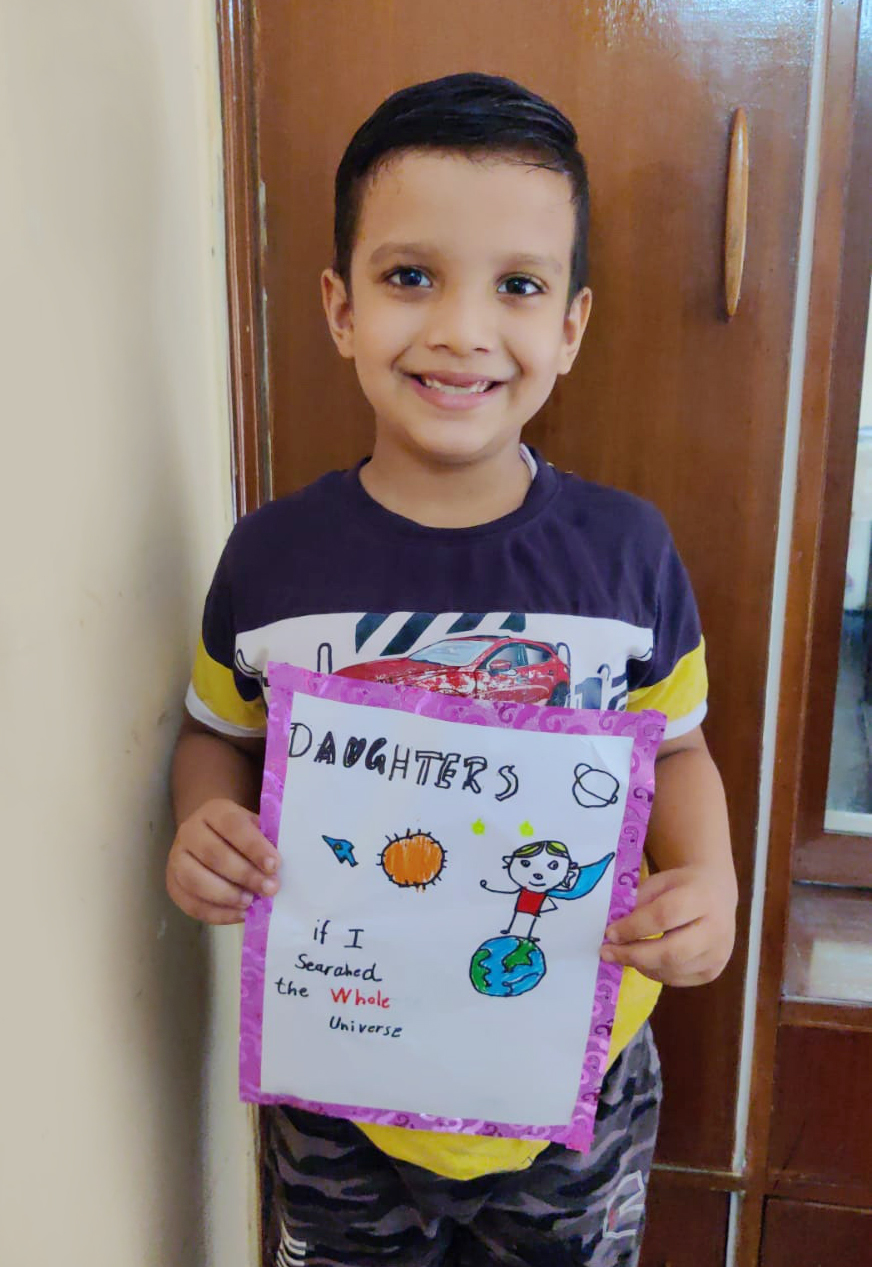 Presidium Gurgaon-57, STUDENTS CELEBRATE DAUGHTER’S DAY WITH A CARD MAKING ACTIVITY Presidium Gurgaon-57, STUDENTS CELEBRATE DAUGHTER’S DAY WITH A CARD MAKING ACTIVITY