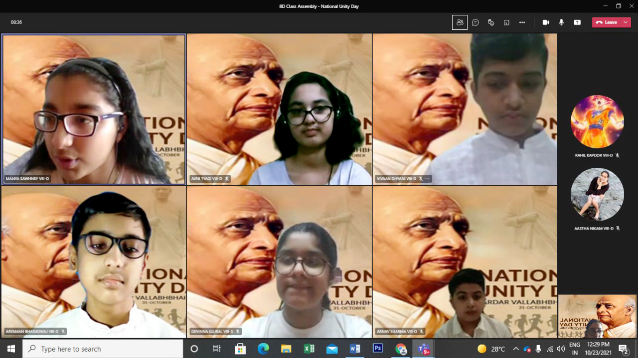 Presidium Indirapuram, STUDENTS COMMEMORATE THE BIRTH ANNIVERSARY OF SARDAR PATEL