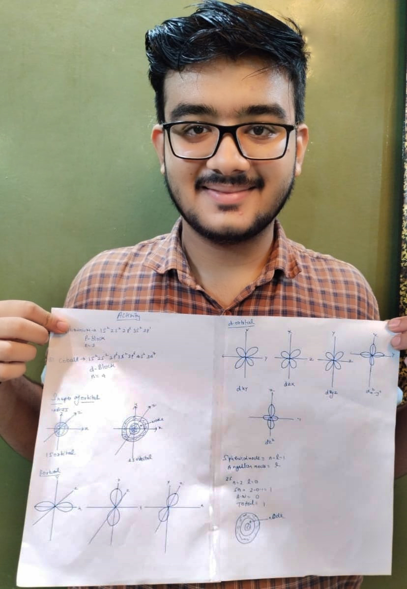 Presidium Rajnagar, STUDENTS ENHANCE THEIR UNDERSTANDING OF ATOMIC ORBITALS