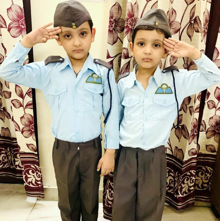 Presidium Rajnagar, STUDENTS MARK INDIAN AIR FORCE DAY WITH FERVOUR