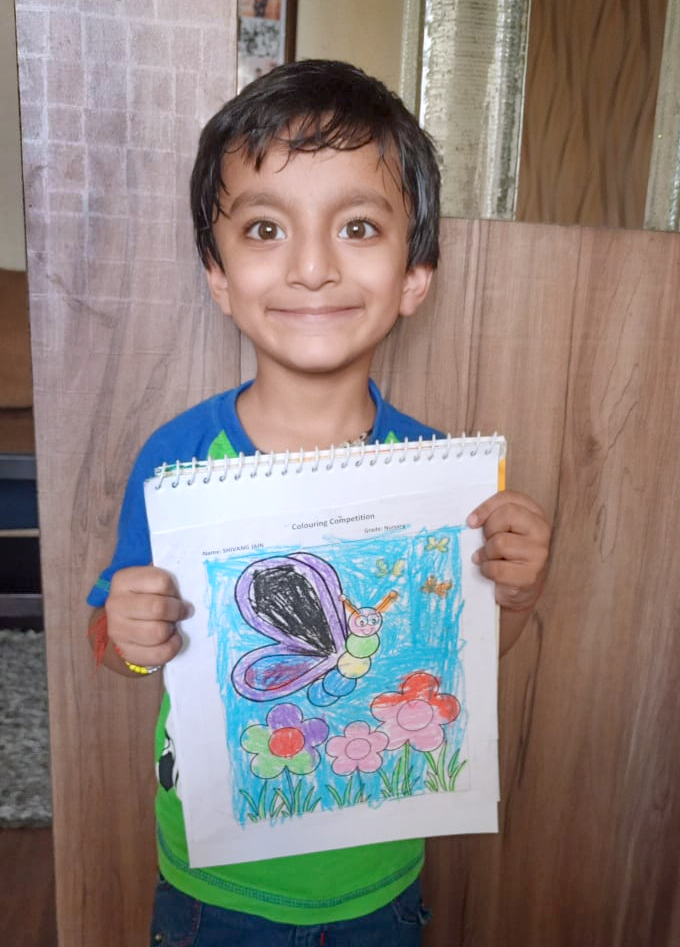 Presidium Vivek Vihar, STUDENTS UNLEASH THEIR TALENT AT DRAWING & COLORING COMPETITION