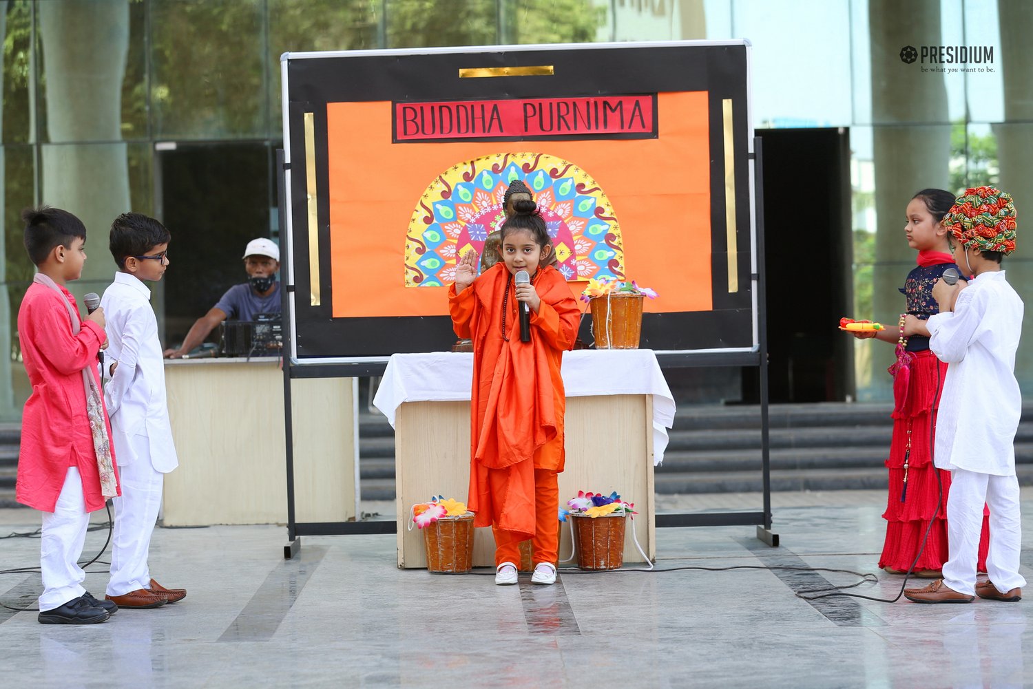 Presidium Gurgaon-57, BUDDHA PURNIMA: STUDENTS SPREAD MESSAGE OF UNIVERSAL BROTHERHOOD