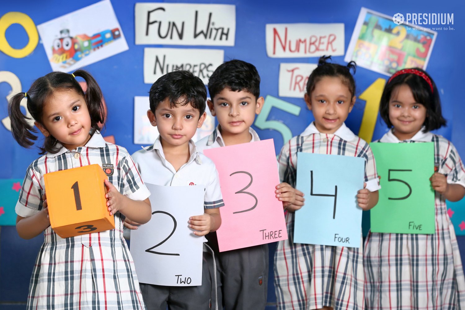 Presidium Punjabi Bagh, STUDENTS STRENGTHEN THEIR MATHS SKILLS WITH NUMBER TRAIN ACTIVITY