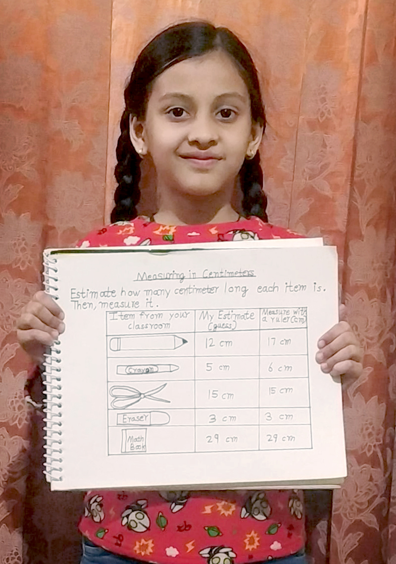 Presidium Pitampura, STUDENTS LEARN ABOUT THE CONCEPT OF MEASUREMENT