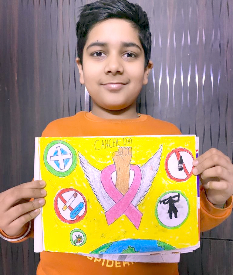 Presidium Vivek Vihar, STUDENTS OBSERVE WORLD CANCER DAY WITH A HANDFUL OF ACTIVITIES Presidium Vivek Vihar, STUDENTS OBSERVE WORLD CANCER DAY WITH A HANDFUL OF ACTIVITIES