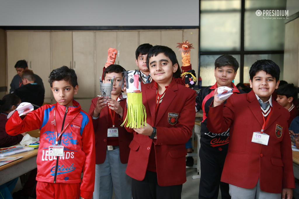 Presidium Indirapuram, OUR BUDDING ARTISTS MAKE THE MOST OF PUPPET MAKING COMPETITION