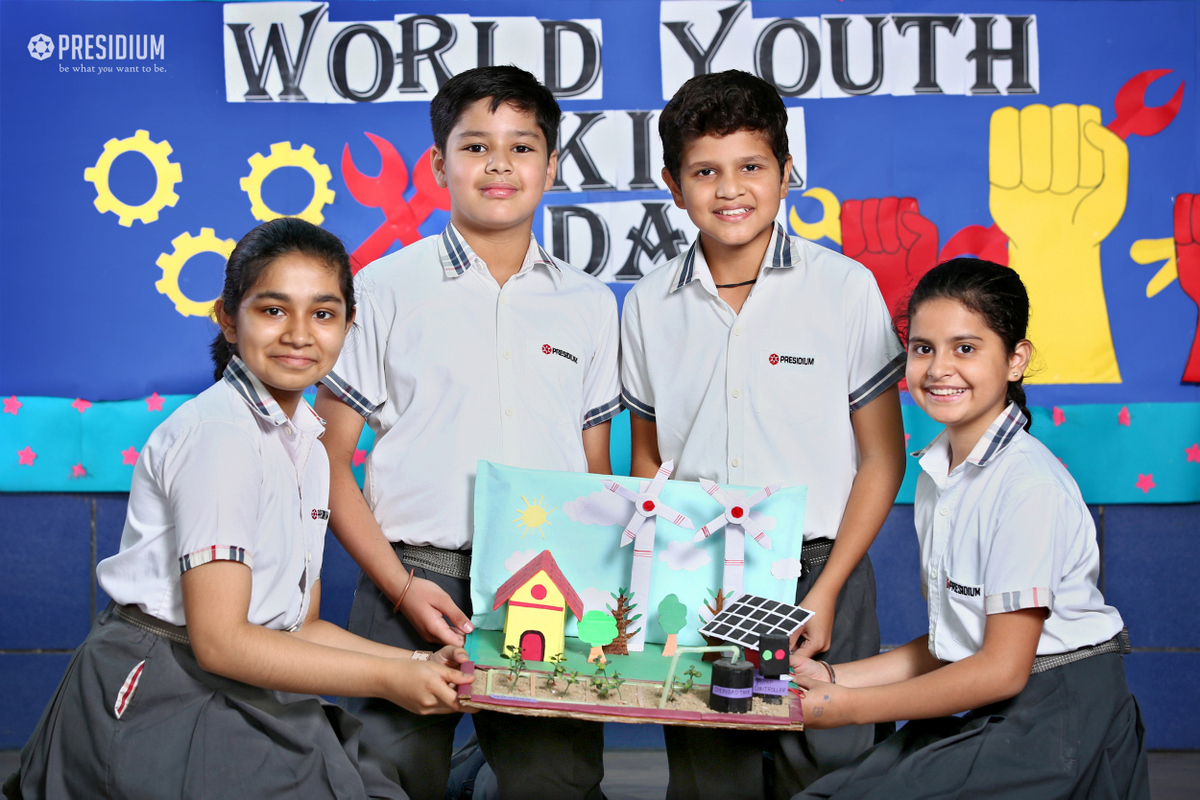 Presidium Punjabi Bagh, STUDENTS MARK WORLD YOUTH SKILLS DAY WITH A SPECIAL ASSEMBLY