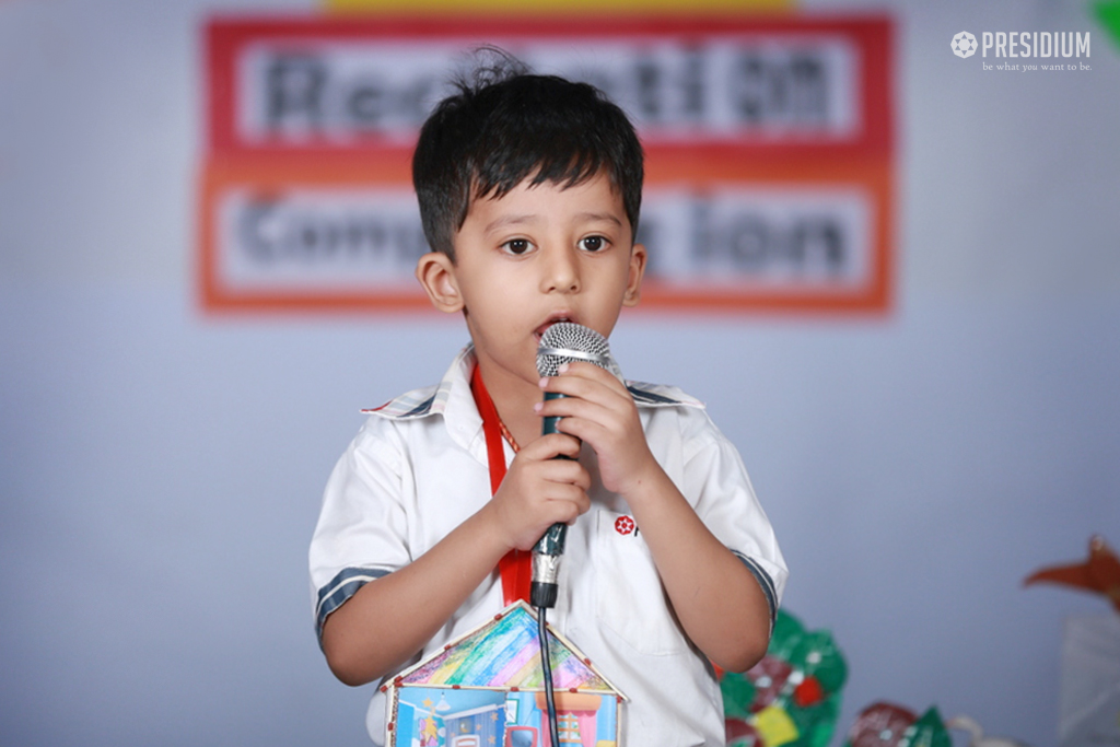 Presidium Vivek Vihar, RHYME RECITATION COMPETITION ENHANCES CONFIDENCE OF STUDENTS