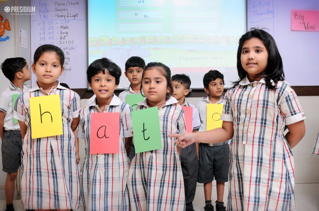 Presidium Rajnagar, PRESIDIANS LEARN NEW SPELLINGS & WORDS WITH WORD MAKING ACTIVITY