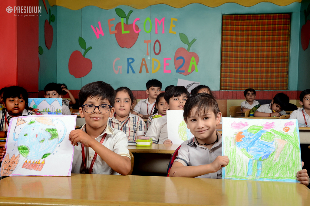 Presidium Vivek Vihar, PAINTING DREAMS ON A CANVAS AT DRAWING & COLOURING COMPETITION