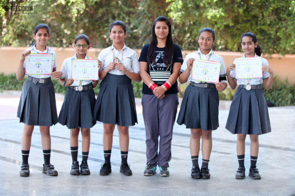 Presidium Gurgaon-57, PRESIDIUM GIRLS BAG A BRONZE AT DELHI STATE YOGA CHAMPIONSHIP 