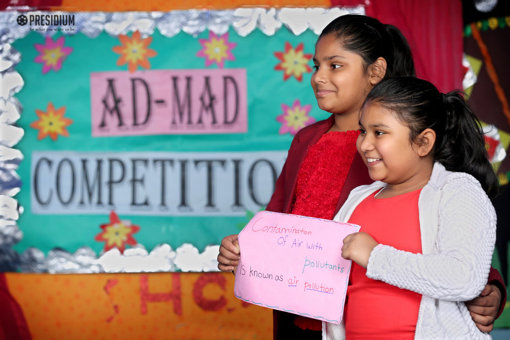 Presidium Vivek Vihar, AD MAD COMPETITION: PRESIDIANS BRING OUT THEIR CREATIVITY!