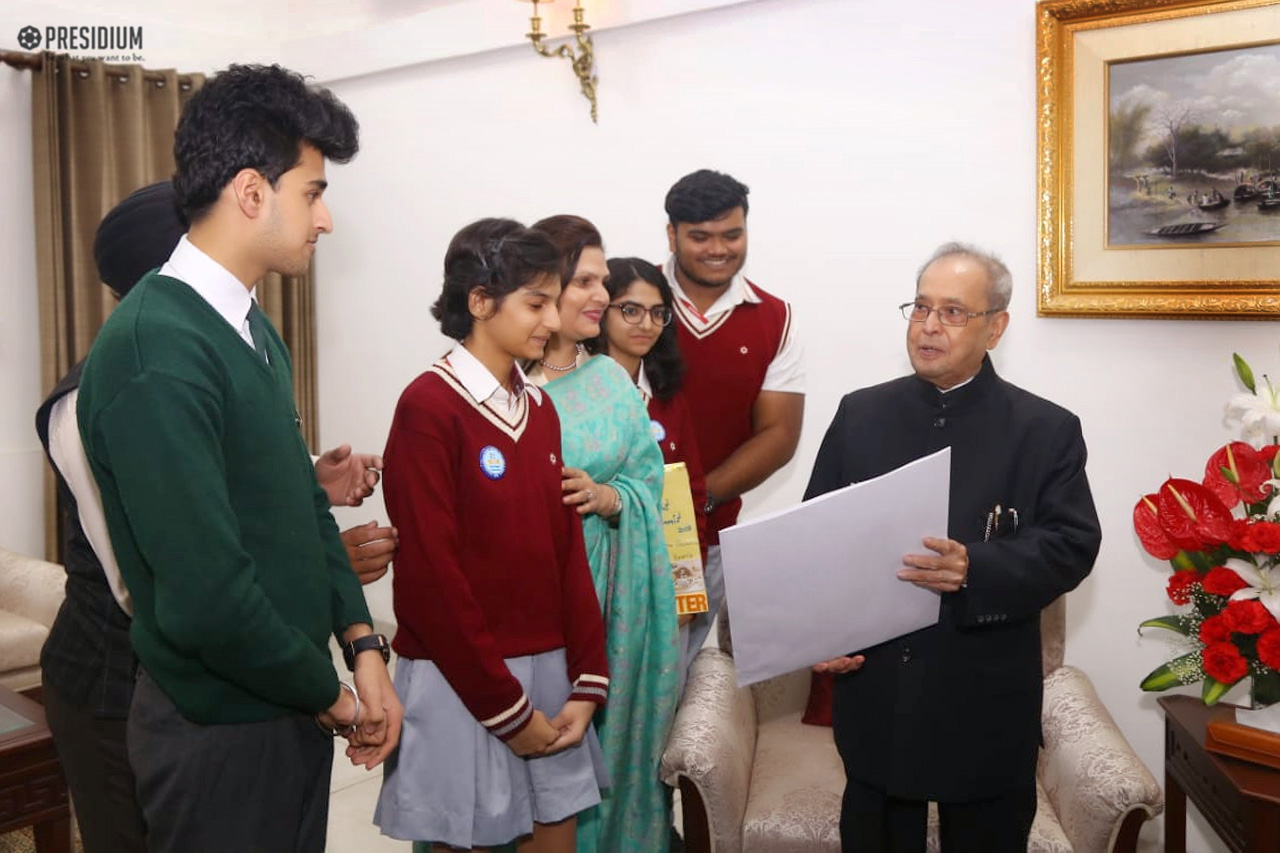 Presidium Indirapuram, BIRTHDAY CELEBRATIONS WITH FORMER PRESIDENT,SHRI PRANAB MUKHERJEE