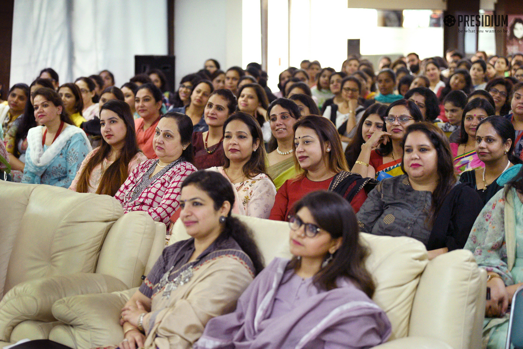 Presidium Indirapuram, CHAIRPERSON, MRS SUDHA GUPTA CONDUCTS AN INCITING SEMINAR ON ‘BEING