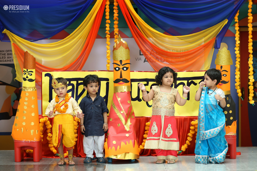 Presidium Dwarka-6, PRESIDIANS INDULGE IN A MAJESTIC CELEBRATION ON DUSSEHRA