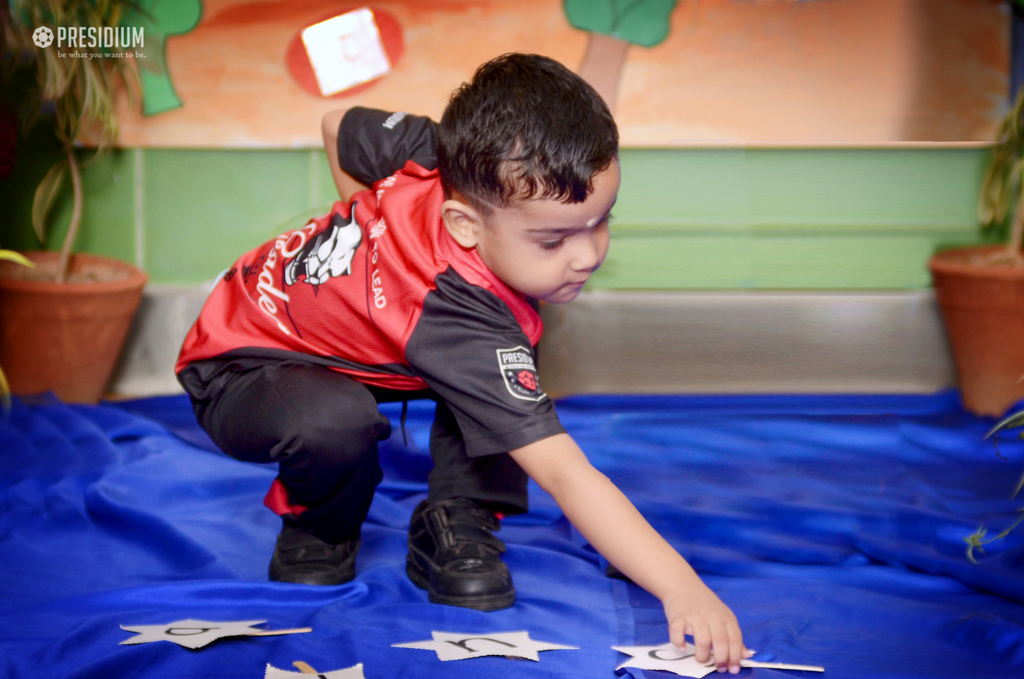 Presidium Dwarka-6, LITTLE PRESIDIANS LEARN ABOUT LETTERS WITH A FUN GAME