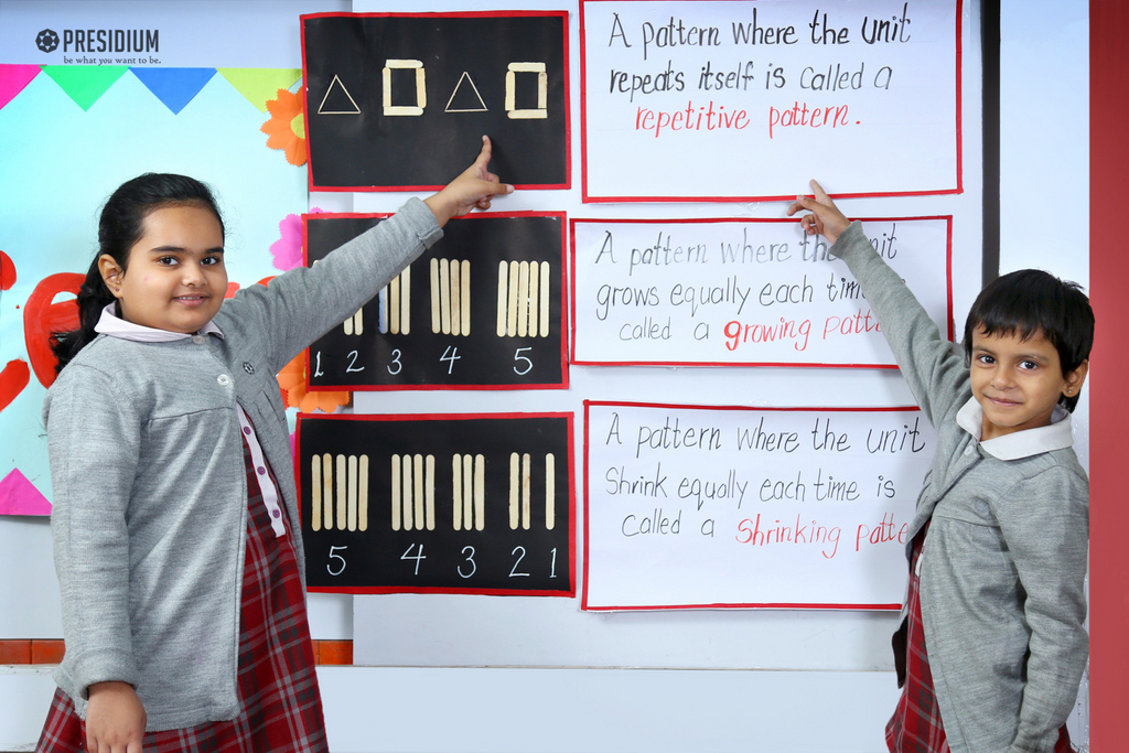 Presidium Dwarka-6, STUDENTS COMPREHEND ‘PATTERN’ IN A PLAY-WAY METHOD