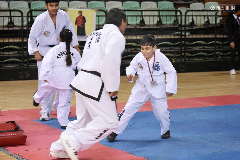 Presidium Dwarka-6, PRESIDIANS BAGS 21 MEDALS IN TAEKWONDO CHAMPIONSHIP