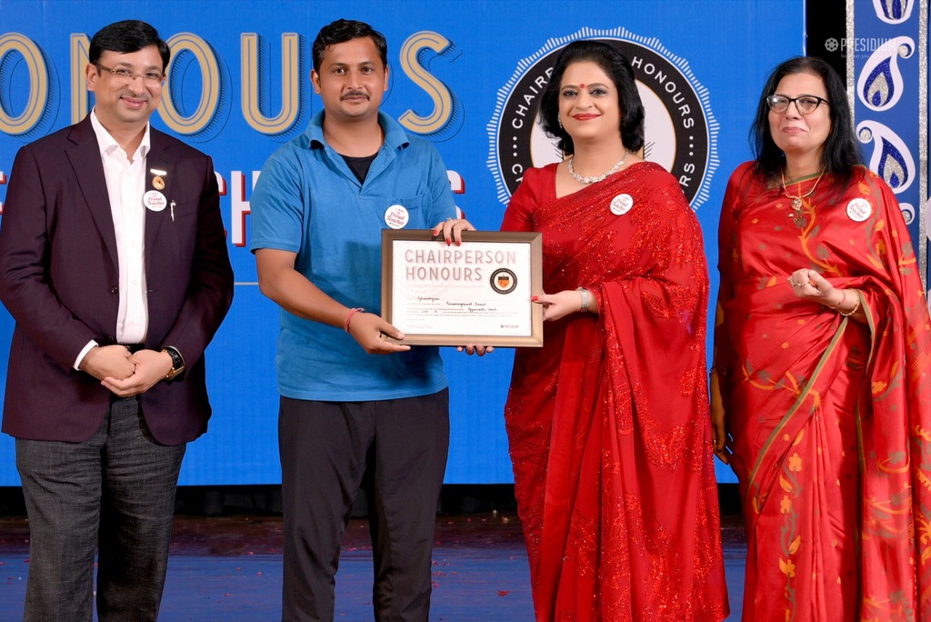 Presidium Gurgaon-57, MRS. SUDHA GUPTA MA’AM  ACKNOWLEDGES TEACHERS  AT CHAIRPERSON HONOURS