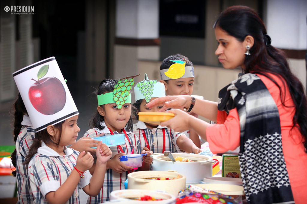 Presidium Gurgaon-57, PRESIDIANS LEARN TO MAKE SALADS FOR A BALANCED DIET