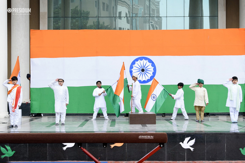 Presidium Gurgaon-57, SUDHA MAM CELEBRATES 69TH REPUBLIC DAY WITH PATRIOTIC PRESIDIANS