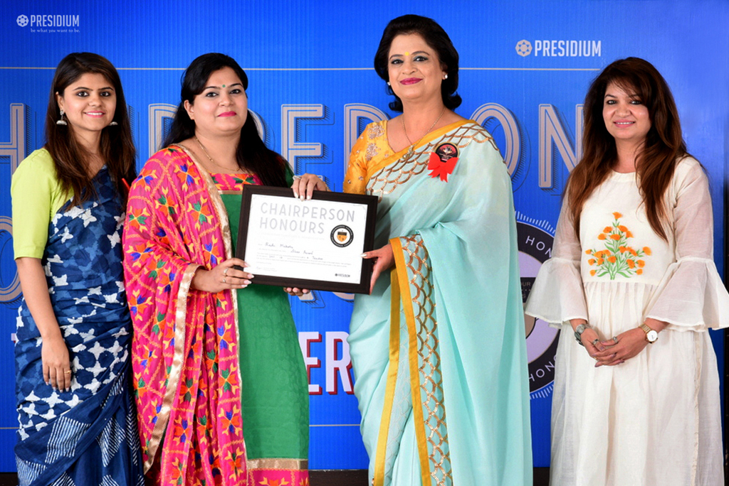 Presidium Gurgaon-57, CELEBRATING ENORMOUS STRENGTH OF TEACHERS : CHAIRPERSON HONOURS Presidium Gurgaon-57, CELEBRATING ENORMOUS STRENGTH OF TEACHERS : CHAIRPERSON HONOURS