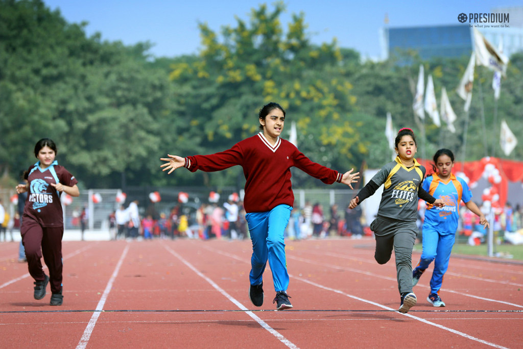 Presidium Gurgaon-57, SPORTS DAY: A DAY FILLED WITH THE EXHILARATION OF JOY & VICTORY