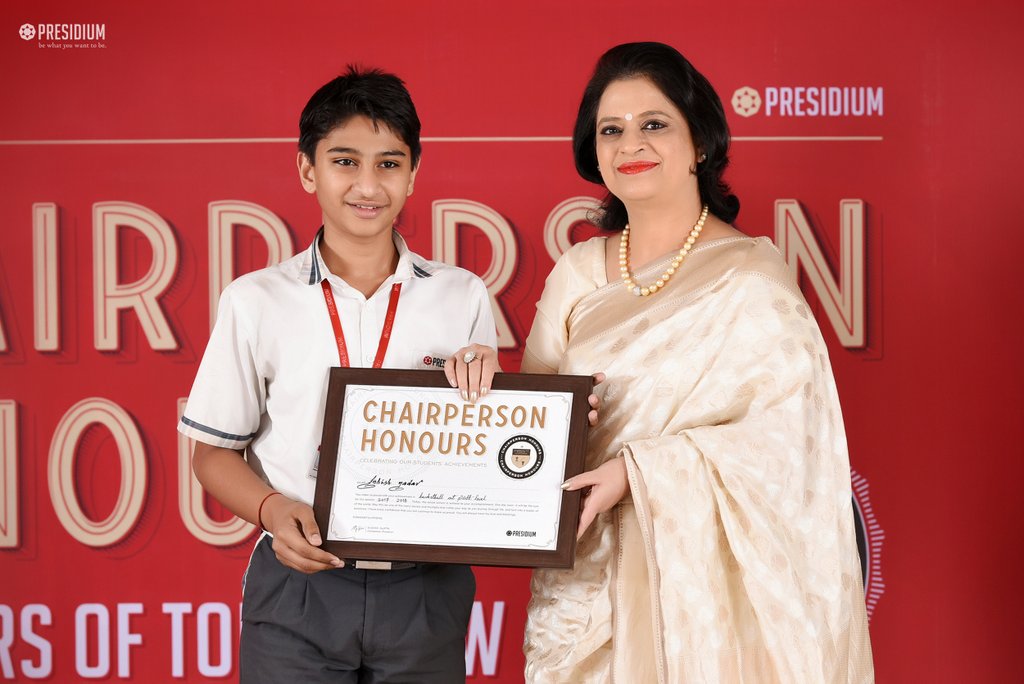 Presidium Gurgaon-57, SUDHA MA'AM HONOURS YOUNG ACHIEVERS OF PRESIDIUM GURGAON