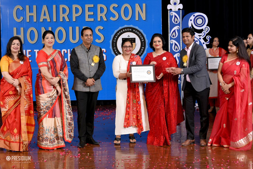 Presidium Indirapuram, TEACHERS RECEIVE RECOGNITION AT CHAIRPERSON HONOURS FOR TEACHERS