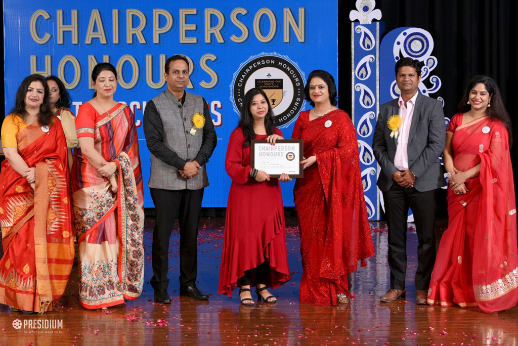 Presidium Indirapuram, TEACHERS RECEIVE RECOGNITION AT CHAIRPERSON HONOURS FOR TEACHERS