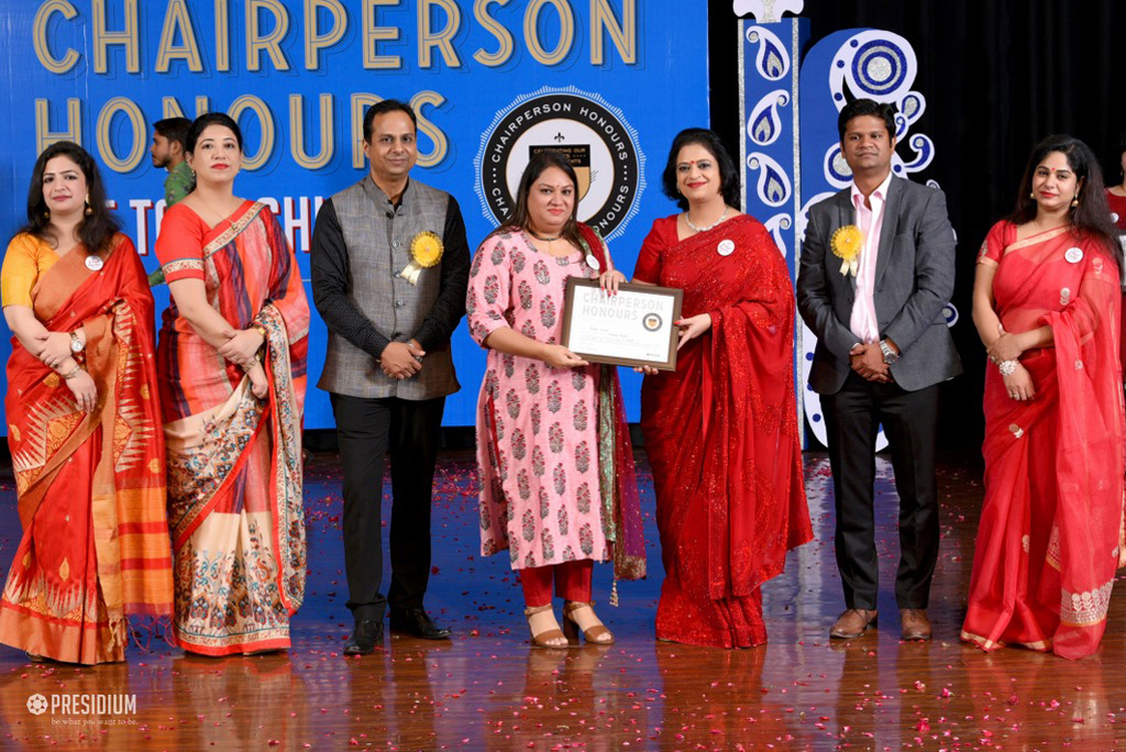 Presidium Indirapuram, TEACHERS RECEIVE RECOGNITION AT CHAIRPERSON HONOURS FOR TEACHERS