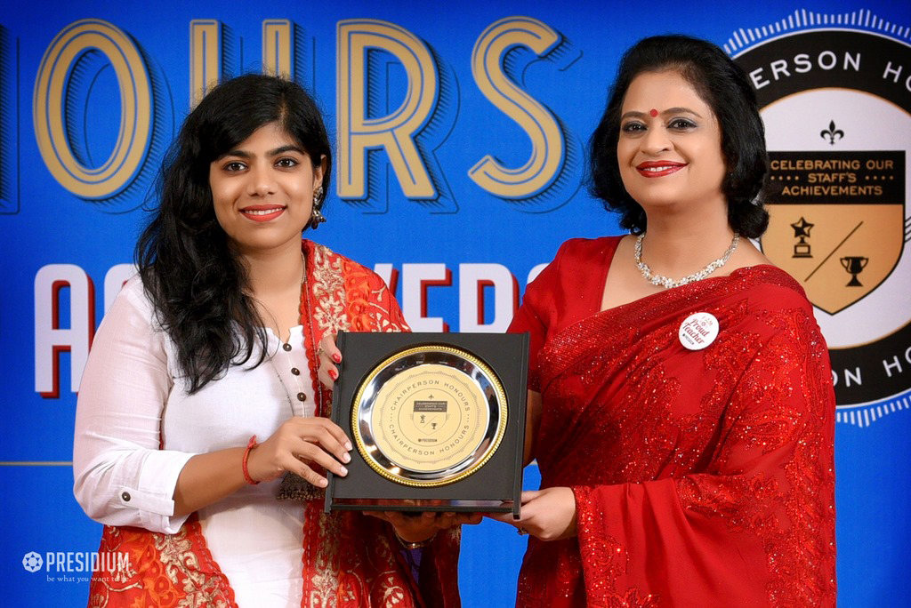 Presidium Indirapuram, TEACHERS RECEIVE RECOGNITION AT CHAIRPERSON HONOURS FOR TEACHERS