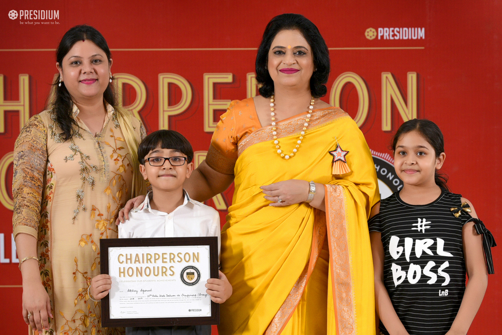 Presidium Indirapuram, RECOGNISING ACHIEVEMENTS OF FUTURE LEADERS AT CHAIRPERSON HONOURS